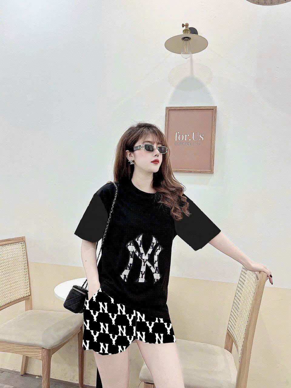 SÉT BỘ NỮ NGẮN THUN COTTON PHỐI 3D CAO CẤP