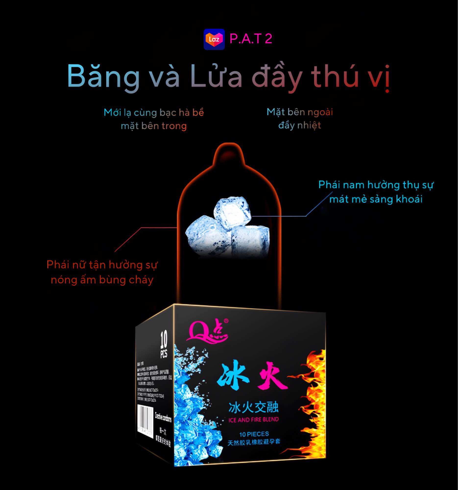 Bao cao su băng lửa hộp 10c