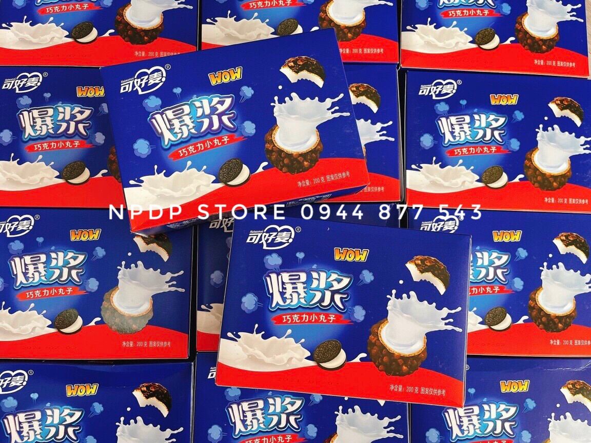 [1 hộp] BÁNH OREO NHÂN SỮA CHẢY 3 LỚP