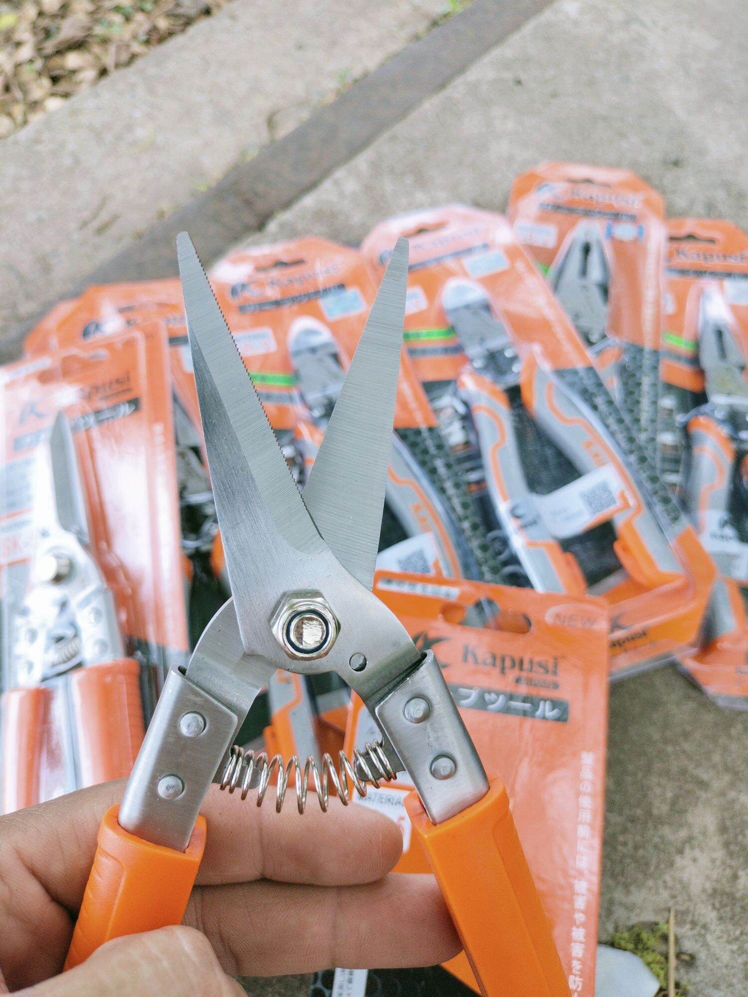 Kéo cắt cành mũi nhọn hàng Nhật chính hãng, thép SK5 không gỉ