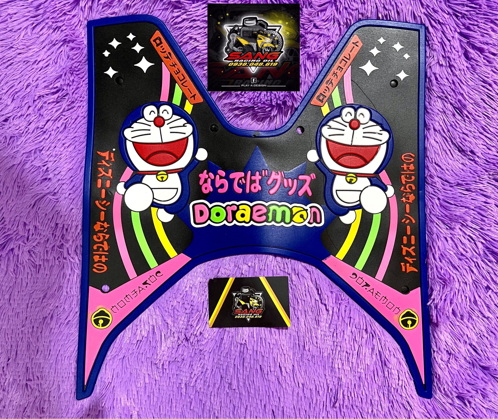 Thảm Cao Su lót sàn chân Hoạt Hình Doremon cho dòng xe Vario/Click 2018-2020