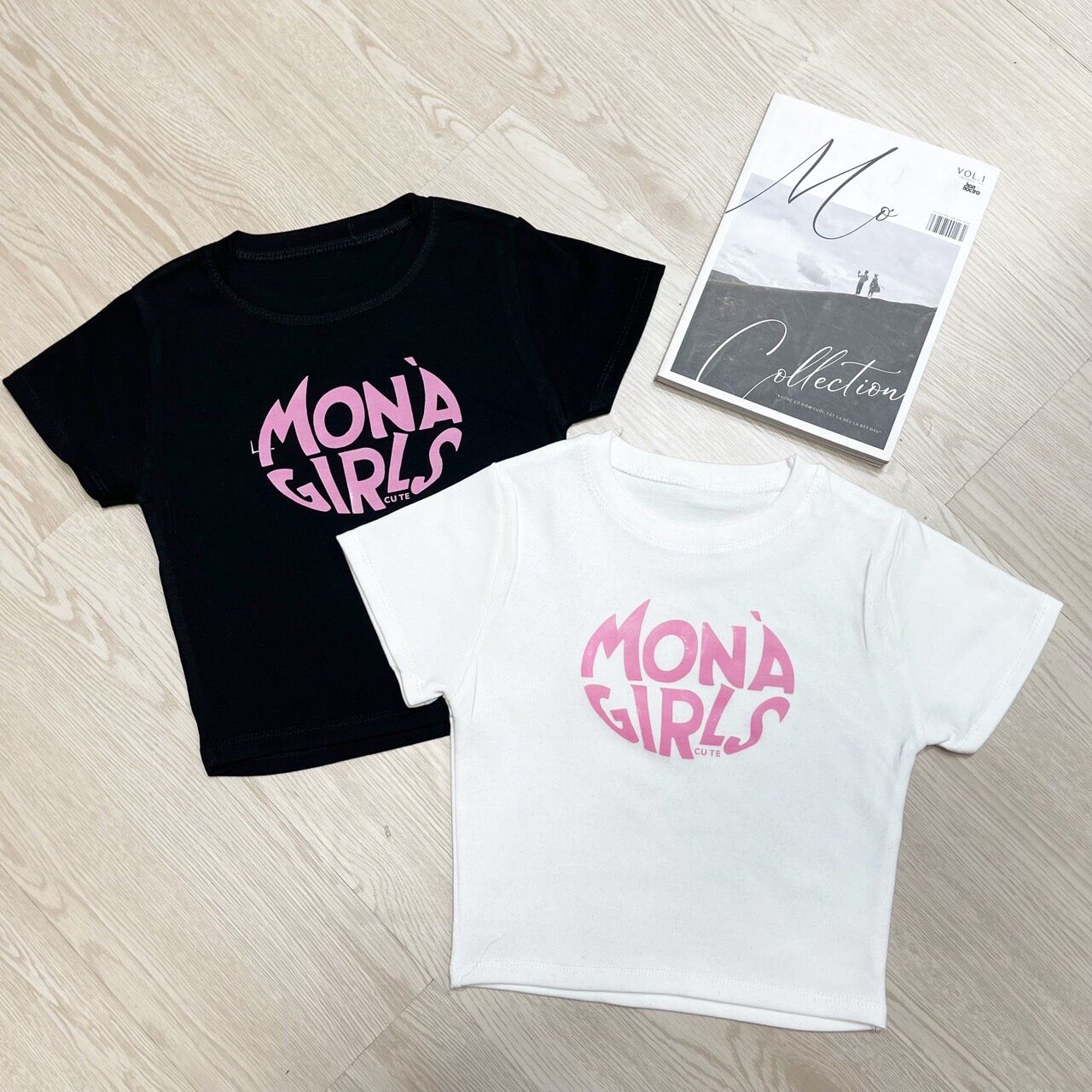 Áo croptop baby tee mona li ssa