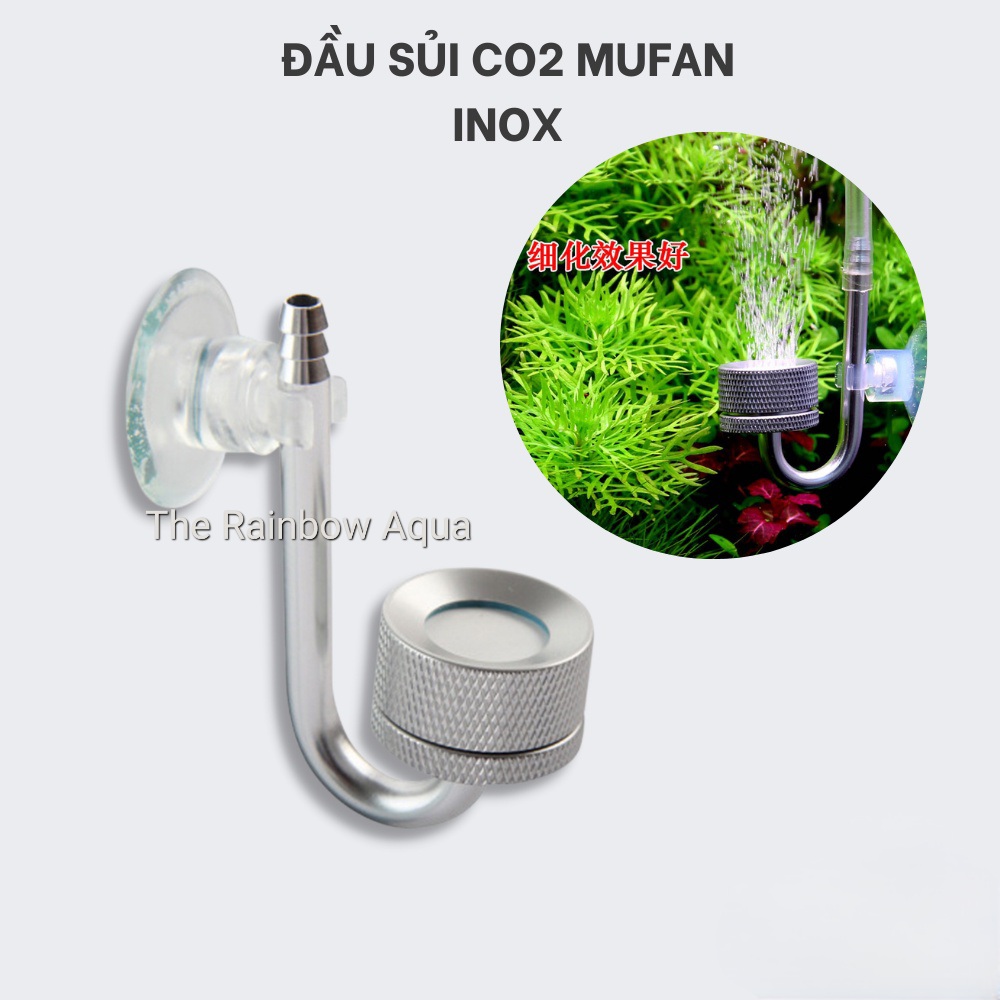 Sủi CO2 Mufan inox chính hãng, sủi CO2 siêu mịn