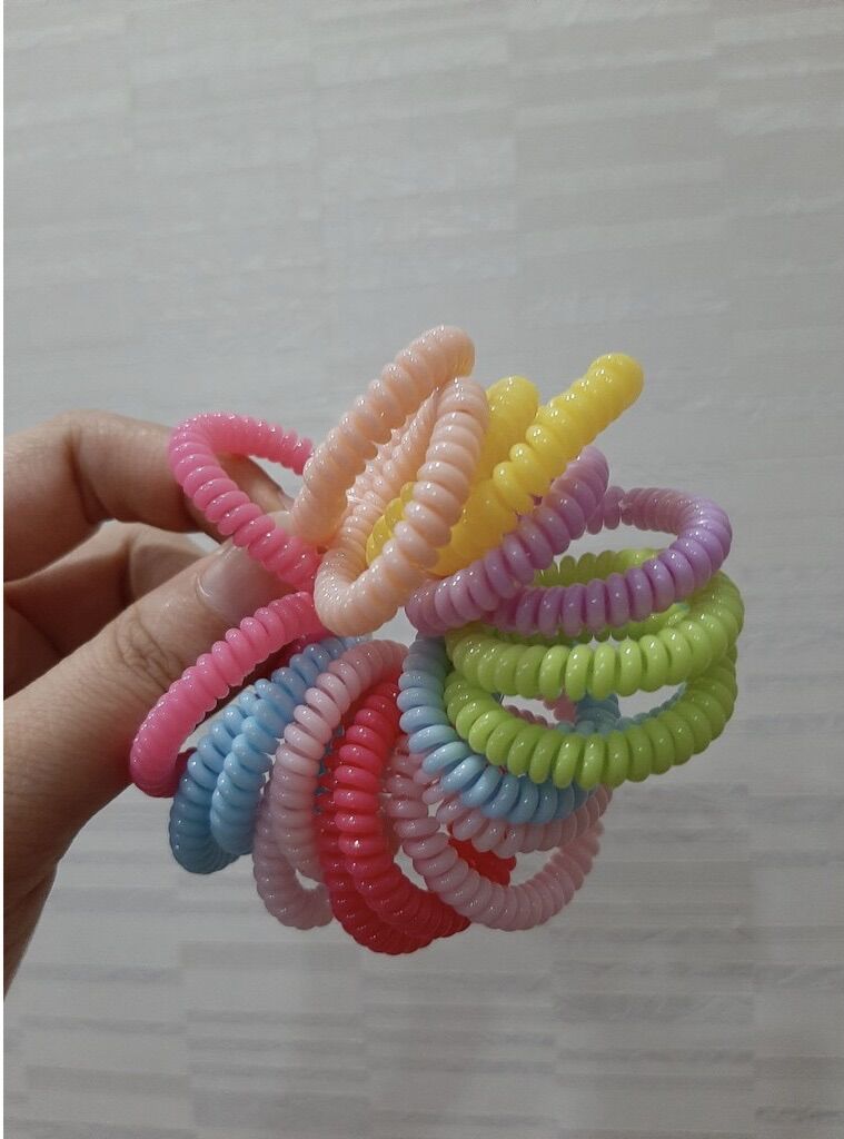 🍓Combo 5 Sợi dây Cột Tóc LÒ XO co giãn