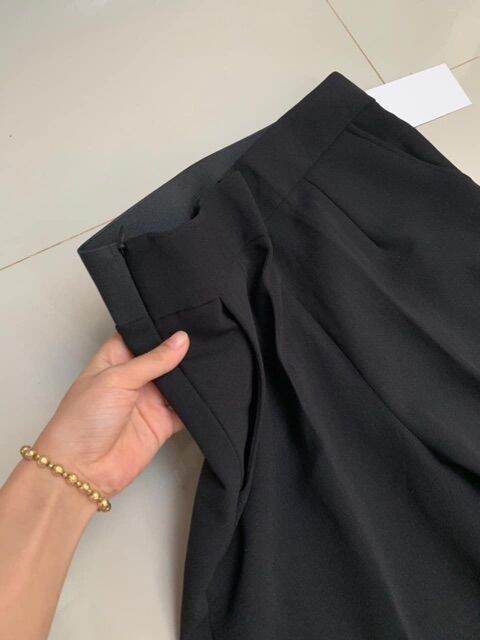 Quần baggy khoá sườn lưng chun sau