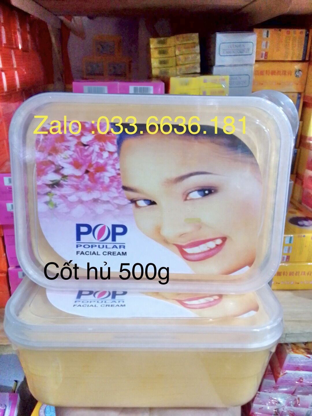 Kem cốt thái trắng da pop hủ lớn 500g