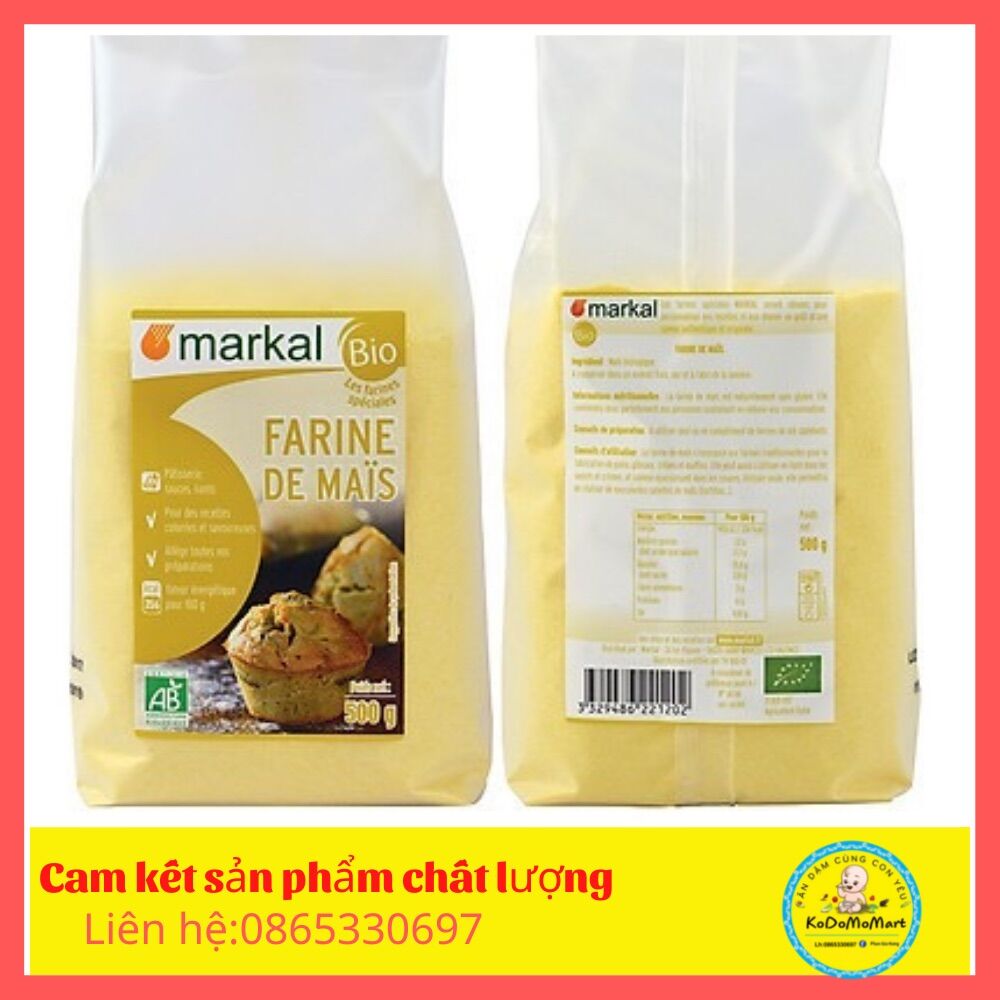 Bột bắp hữu cơ Markal tách lẻ 100g hạn 12/2022