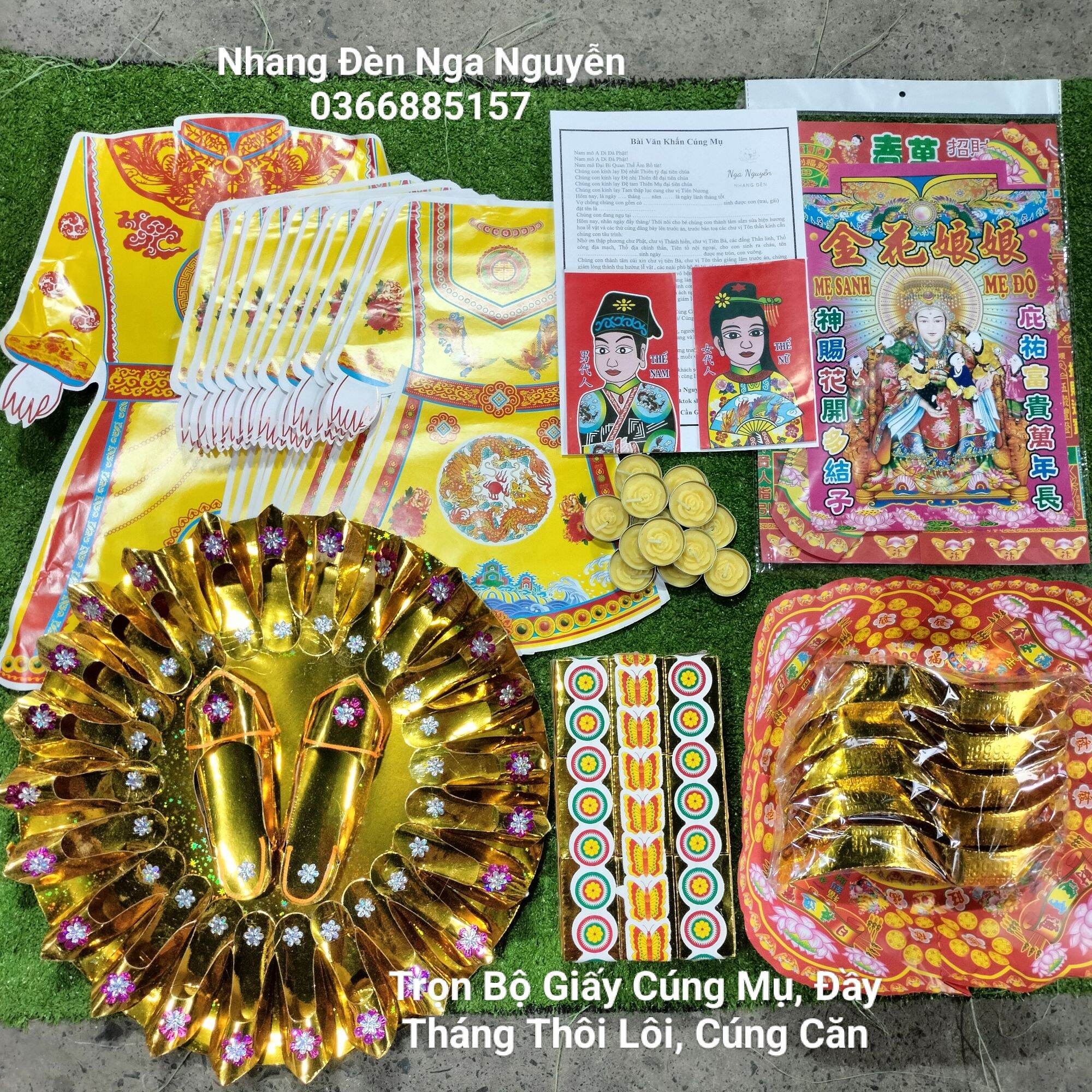 Bộ Giấy Cúng Đầy Tháng,Thôi Nôi ,Cúng Căn