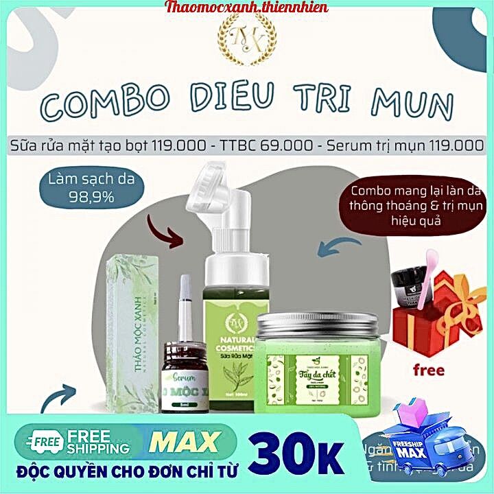Combo Mụn Thảo Mộc Xanh