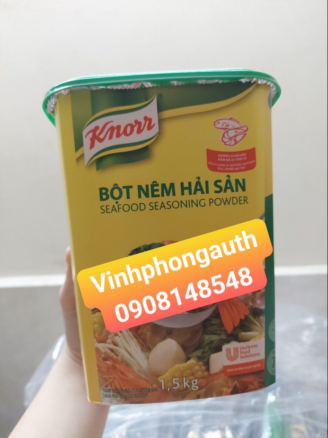 Bột nêm hải sản knorr hộp 1,5kg