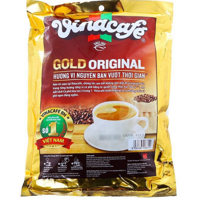 Vinacafe Gold Cao Cấp Thơm Ngon (24gói x 20gam) DATE MỚI