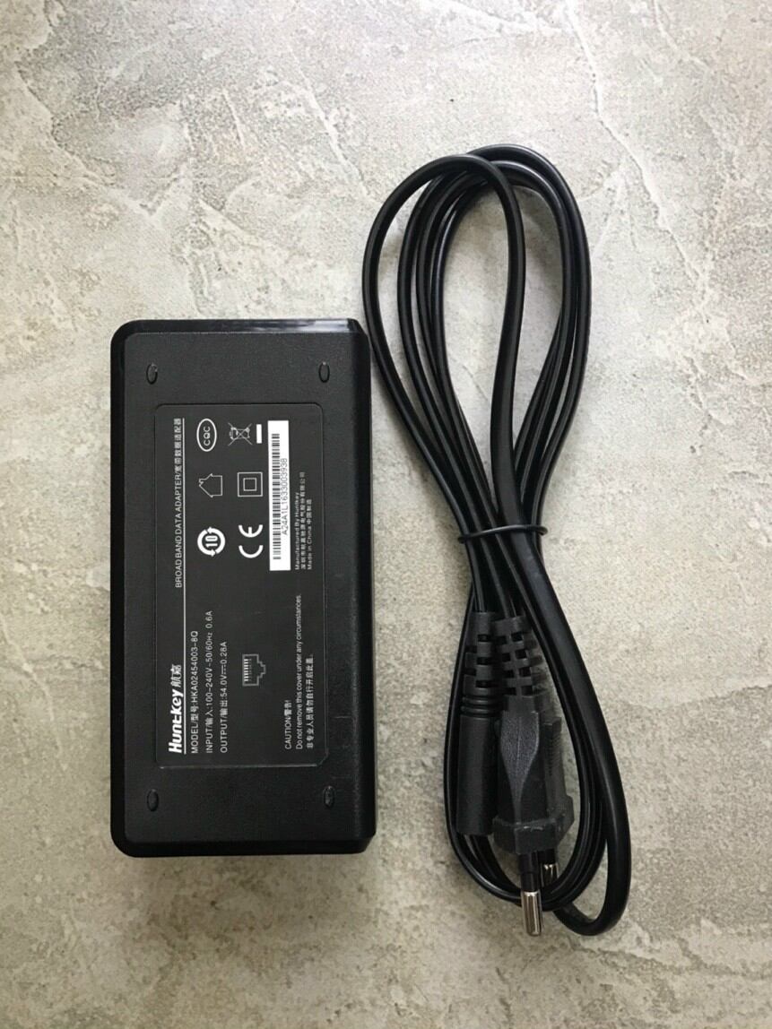 Adapter cho switch , modem wifi 54V 0.28A , nguồn poe  Huntkey 54V0.28a