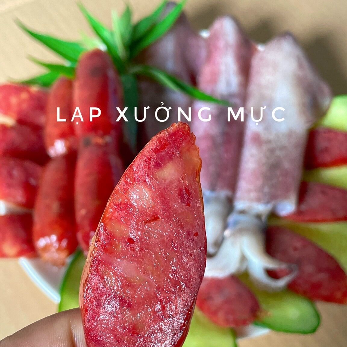 Lạp xưởng mực gói 500gr