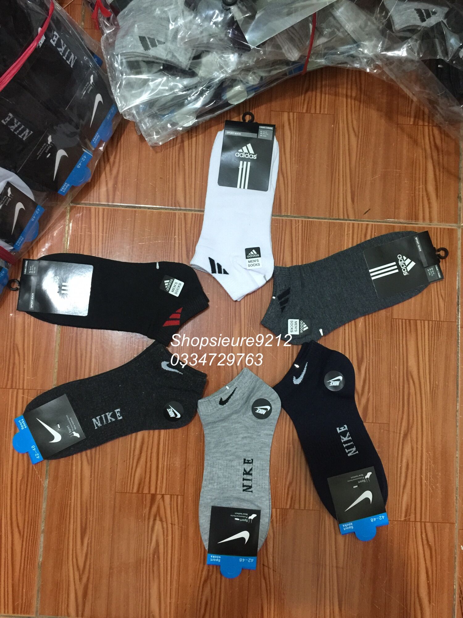 Tất/vớ adidas cổ ngắn