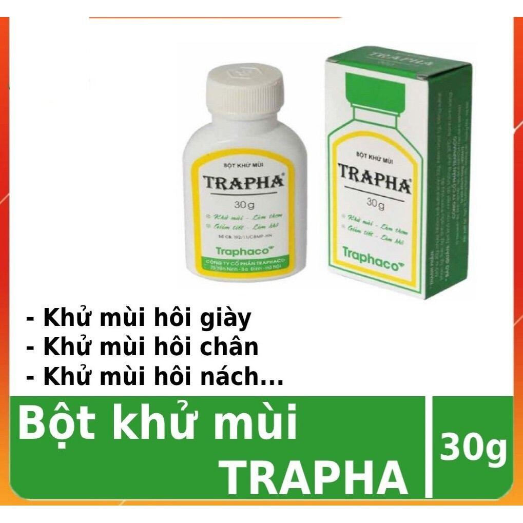 Combo 5 hộp bột khử mùi trapha 30g