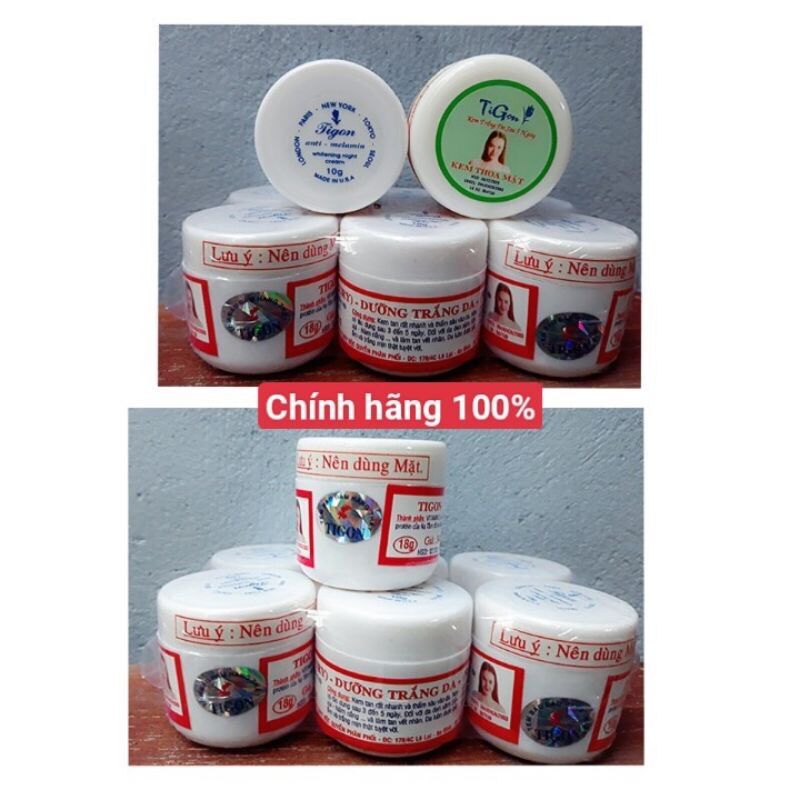 Kem tigon dưỡng trắng da mặt 18g