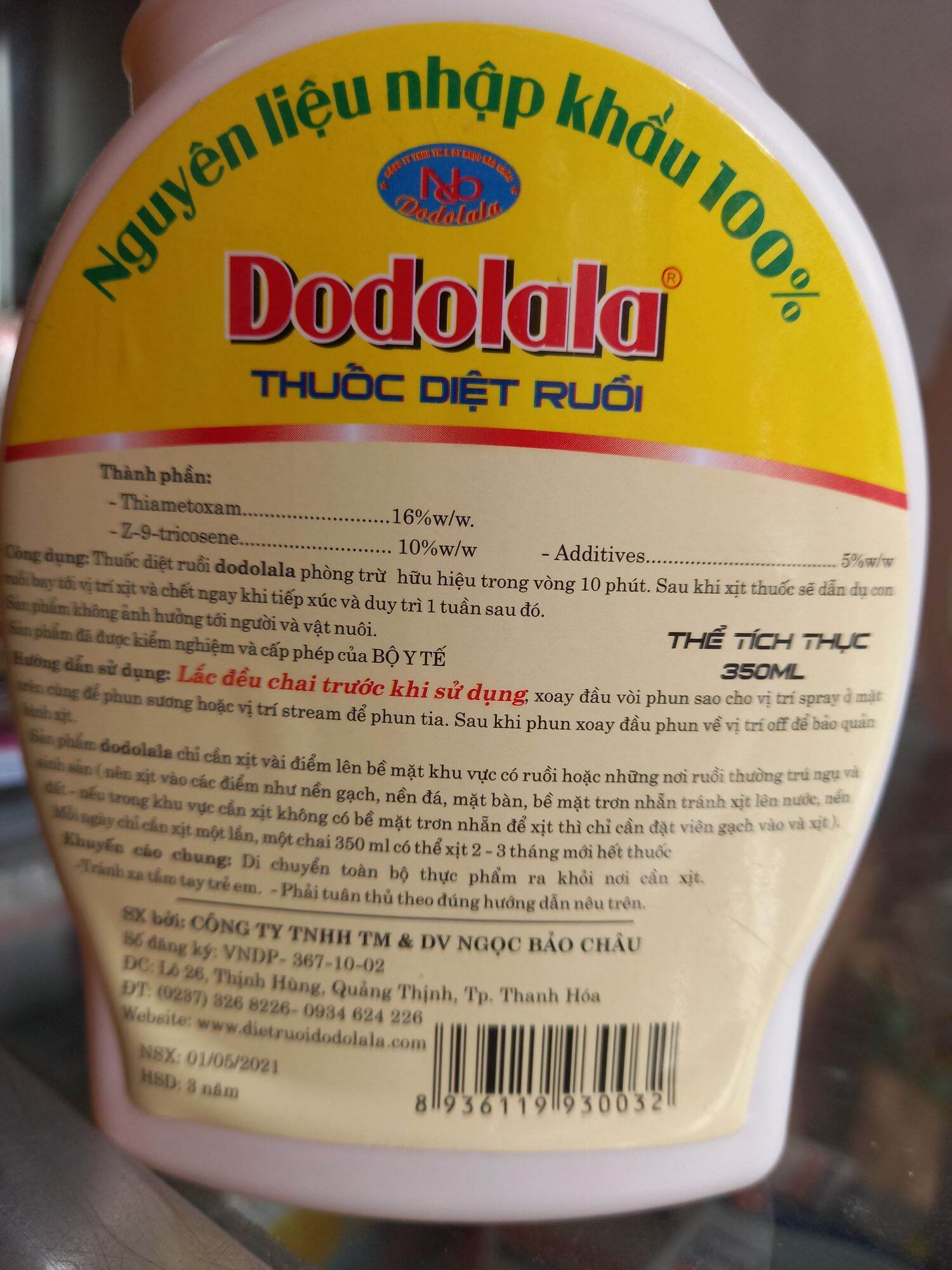 Xịt ruồi dodolala 350ml hàng chuẩn