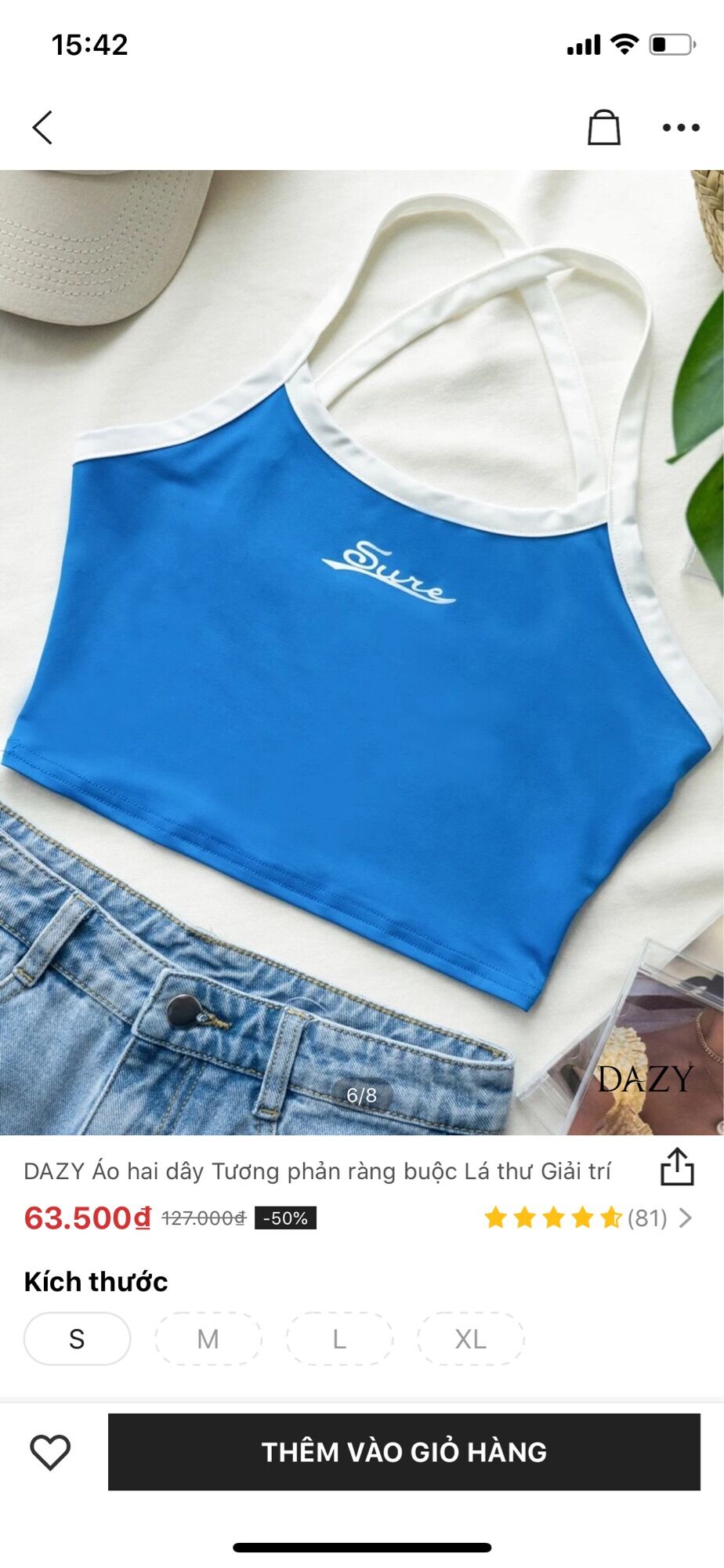 [Hàng order Shein] Áo hai dây cá tính