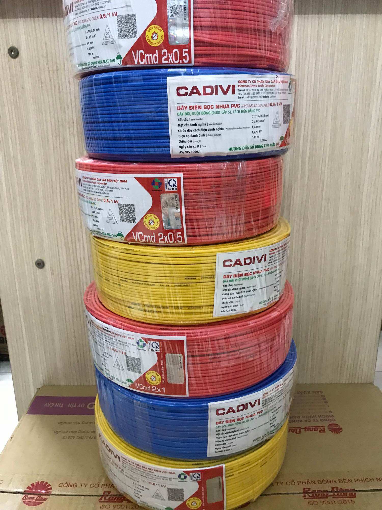 Dây đôi cadivi cuộn 100m