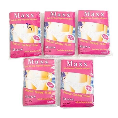 Combo 5 gói quần lót giấy sử dụng 1 lần 1 gói 5 chiếc