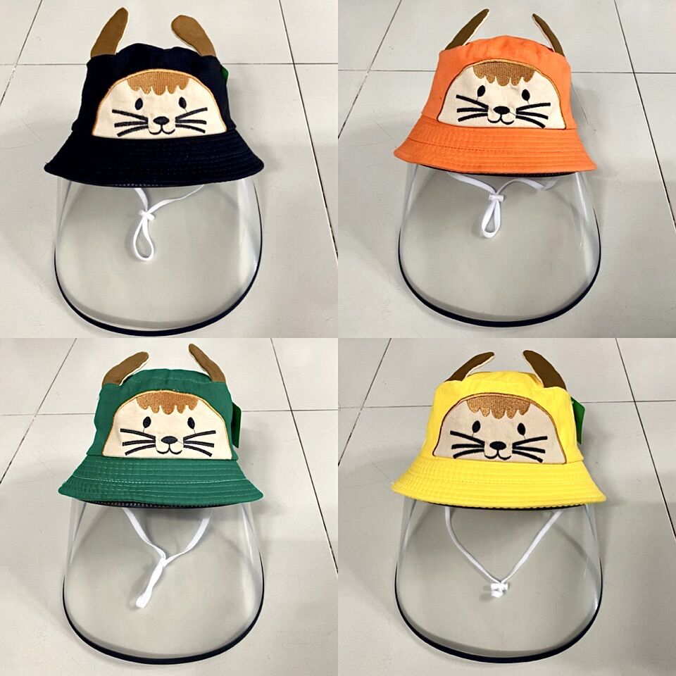 [ Bé 2-6 tuổi ] Mũ Chống dịch, chống bụi cho trẻ em, Nón chống giọt bắn cho bé trai bé gái