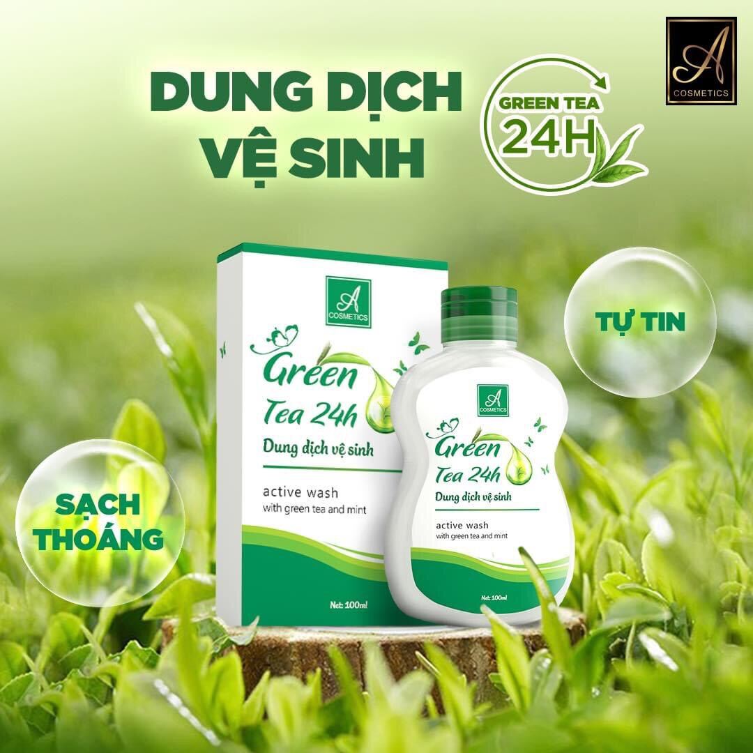 Dung dịch vệ sinh green tea 24h a cosmetics chính hãng phương anh - ảnh sản phẩm 1