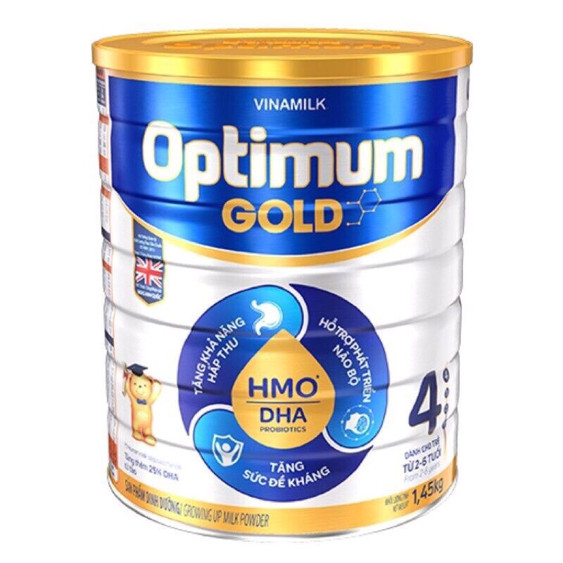 [Date 02 2024] Sữa Optimum Gold 4 HMO 1,45kg 1450g thumbnail