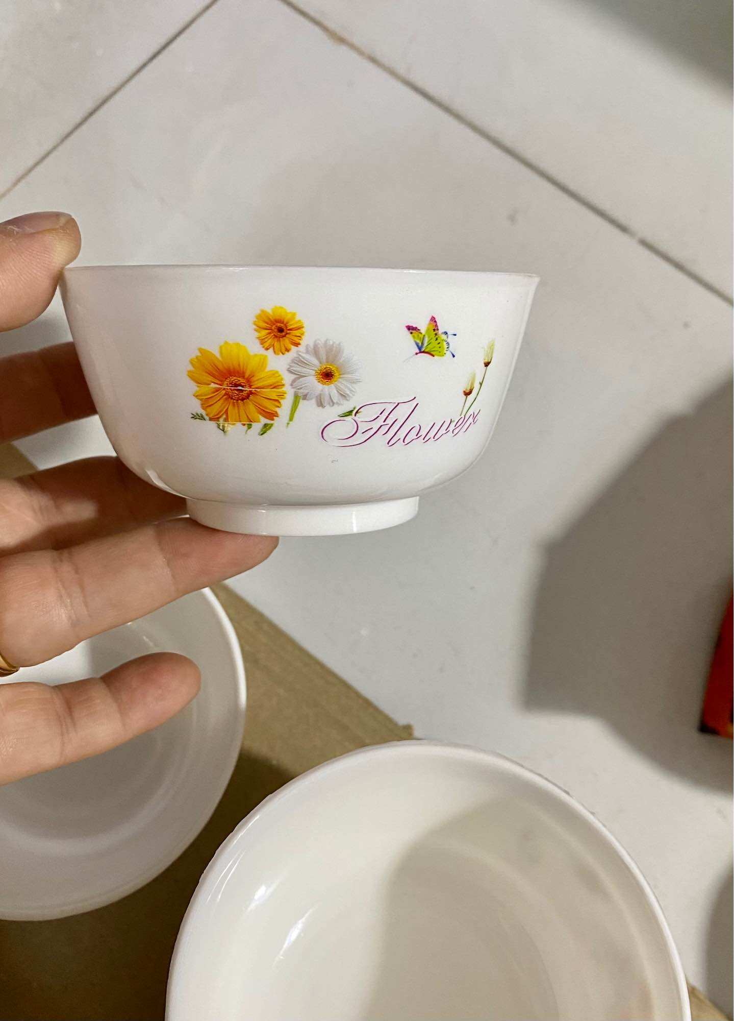 🔥Set 10 Chén Đựng Nước Chắm, đựng Chè HOA CÚC nhựa Dẻo (Rộng 8,5*5 cm, hình thật)