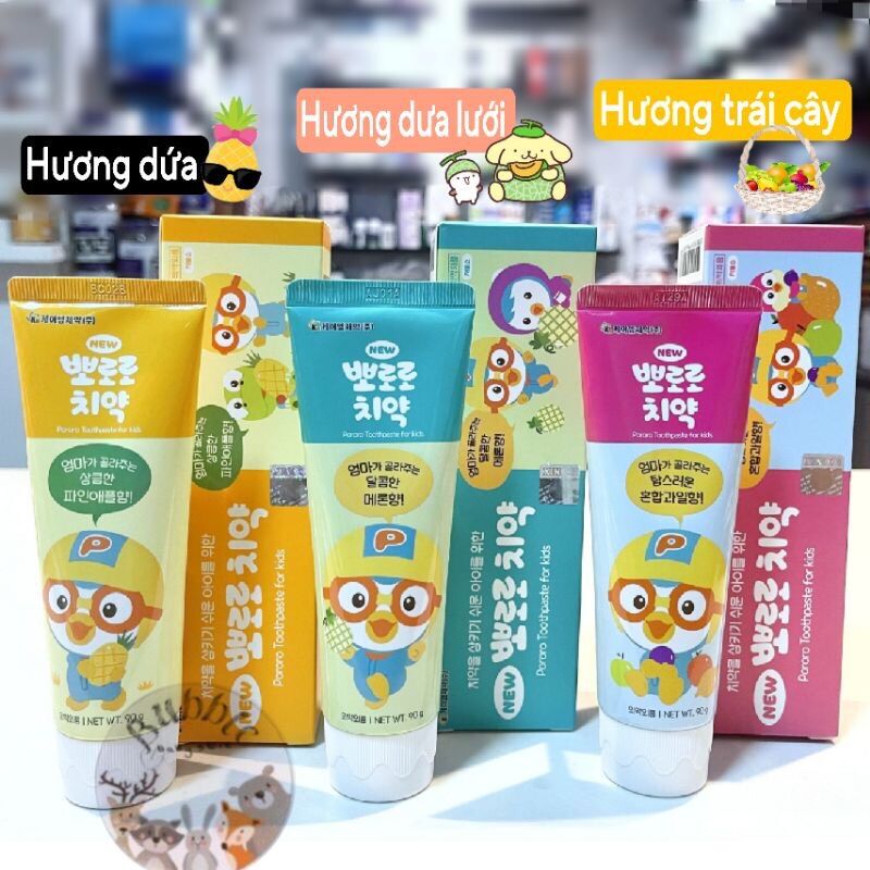 Kem đánh răng Pororo Hàn Quốc cho bé 90g