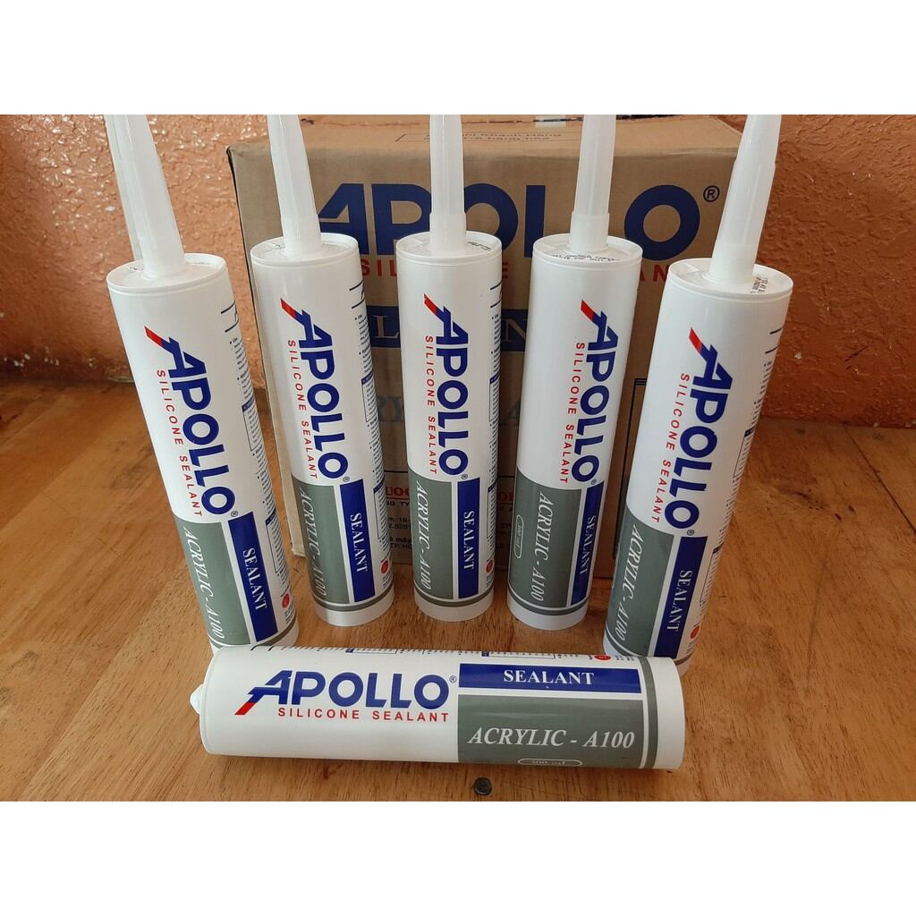 1 chai keo silicone Apollo A100 trắng sữa