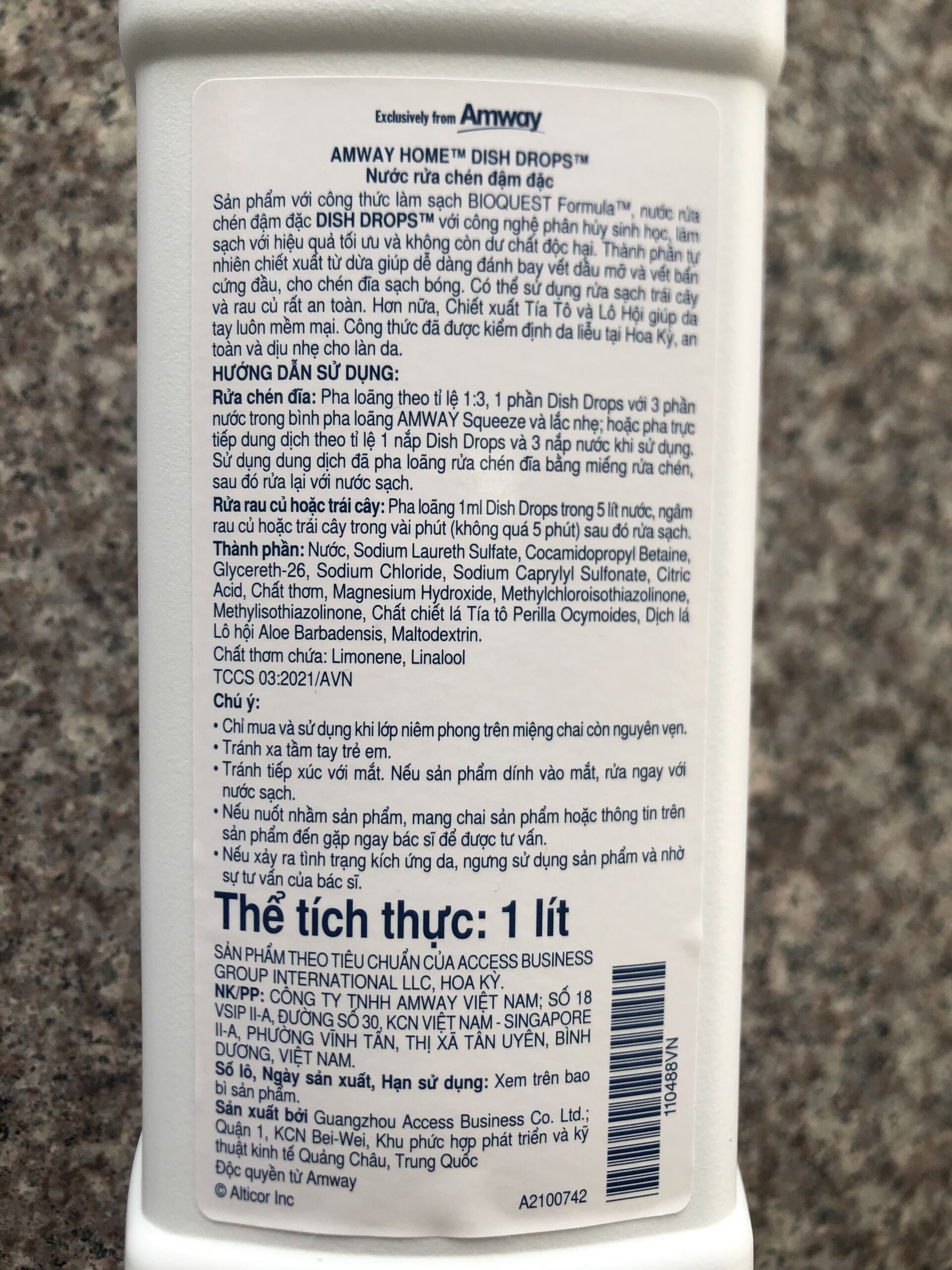 Dish-Drops Concentrated Dishwashing Liquid (1000ml)