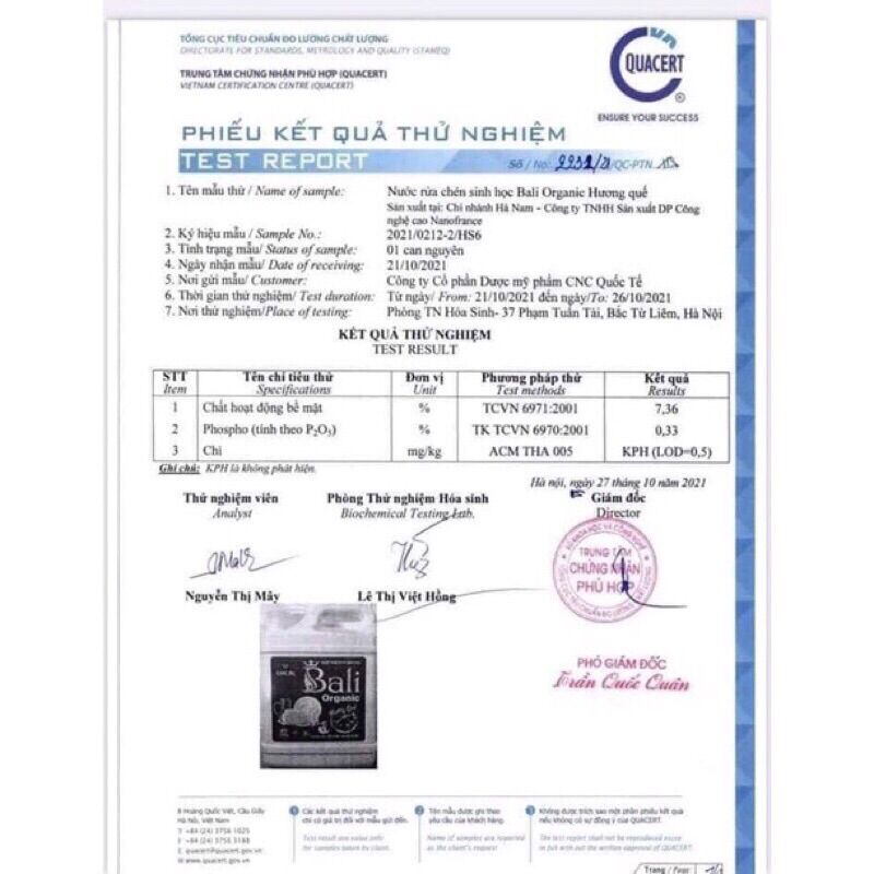 (SALE SỐC) NƯỚC RỬA CHÉN SINH HỌC BALI KHÔNG MÙI (1600ML)