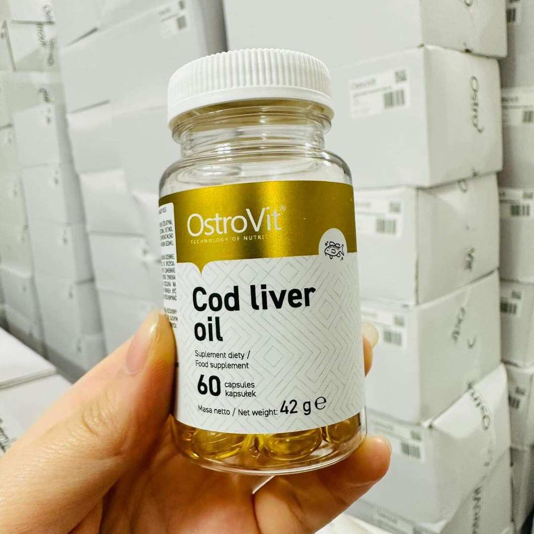 Ostrovit Cod Liver Oil Bảo Vệ Tim Mạch 60 Viên