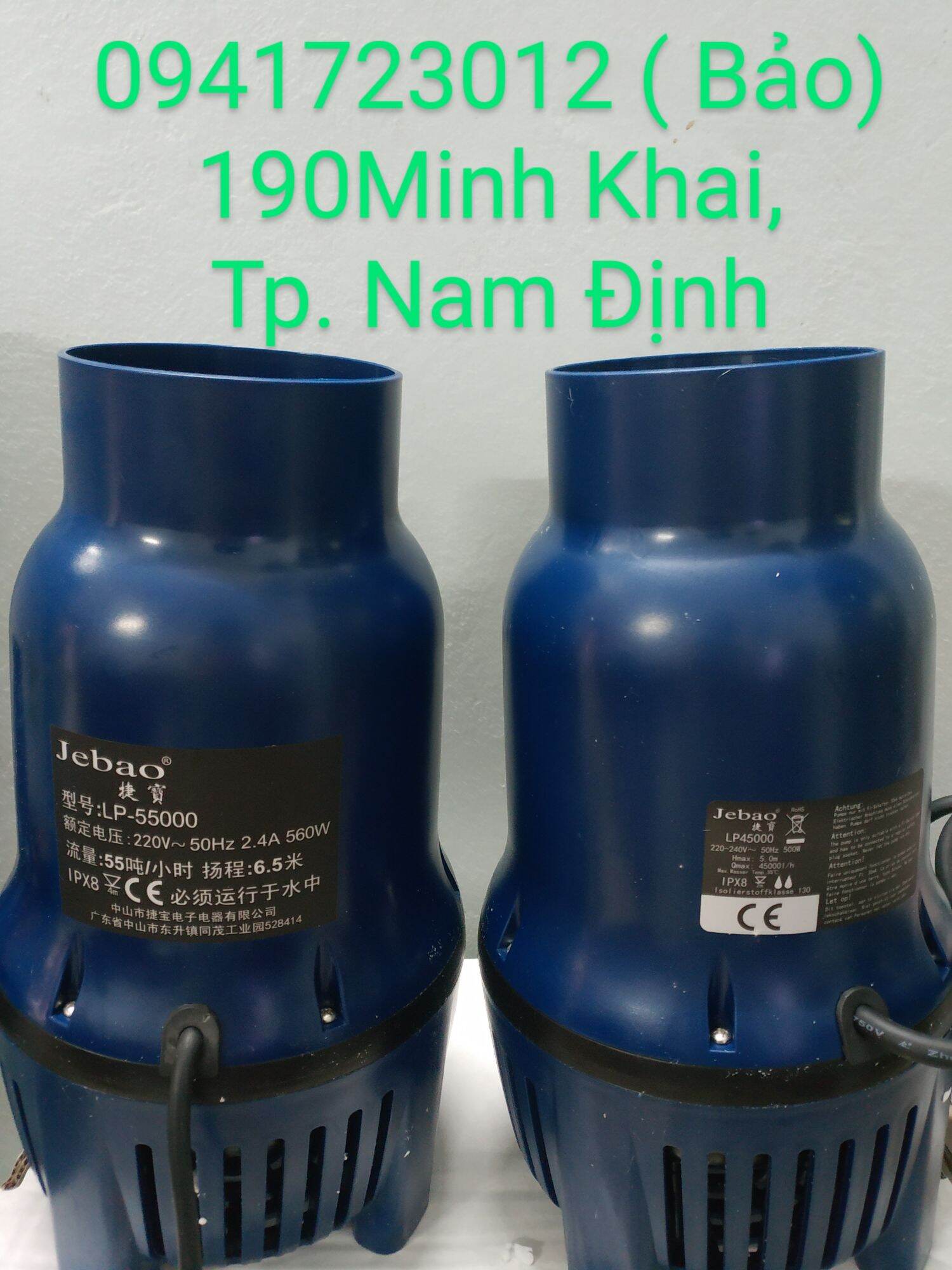 Máy bơm tạt hồ koi JeBao LP45000 & LP55000