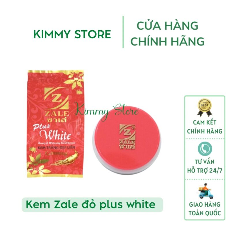 01 hộp kem trắng da zale đỏ plus white 6g