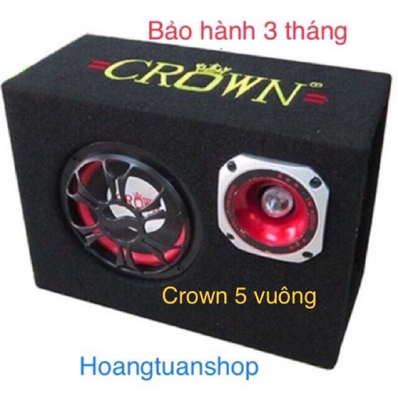 Loa Crown 5 vuông tích hợp bluetooth