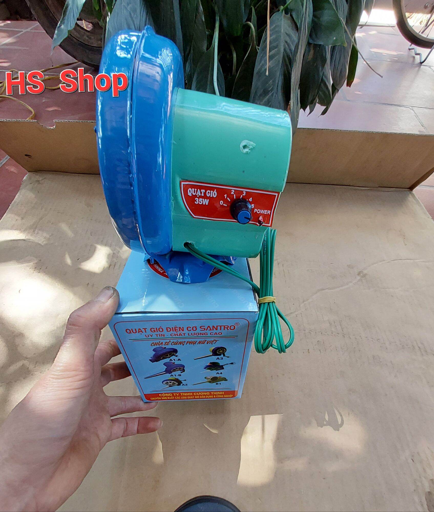 Quạt thổi bếp lò , bếp than, bếp dầu, bếp củi 35W( Dây đồng )