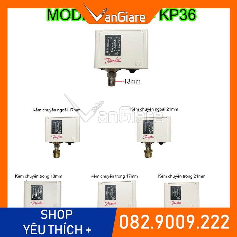 Công tắc áp lực Danfoss KP1 KP2 KP5 KP35 KP36