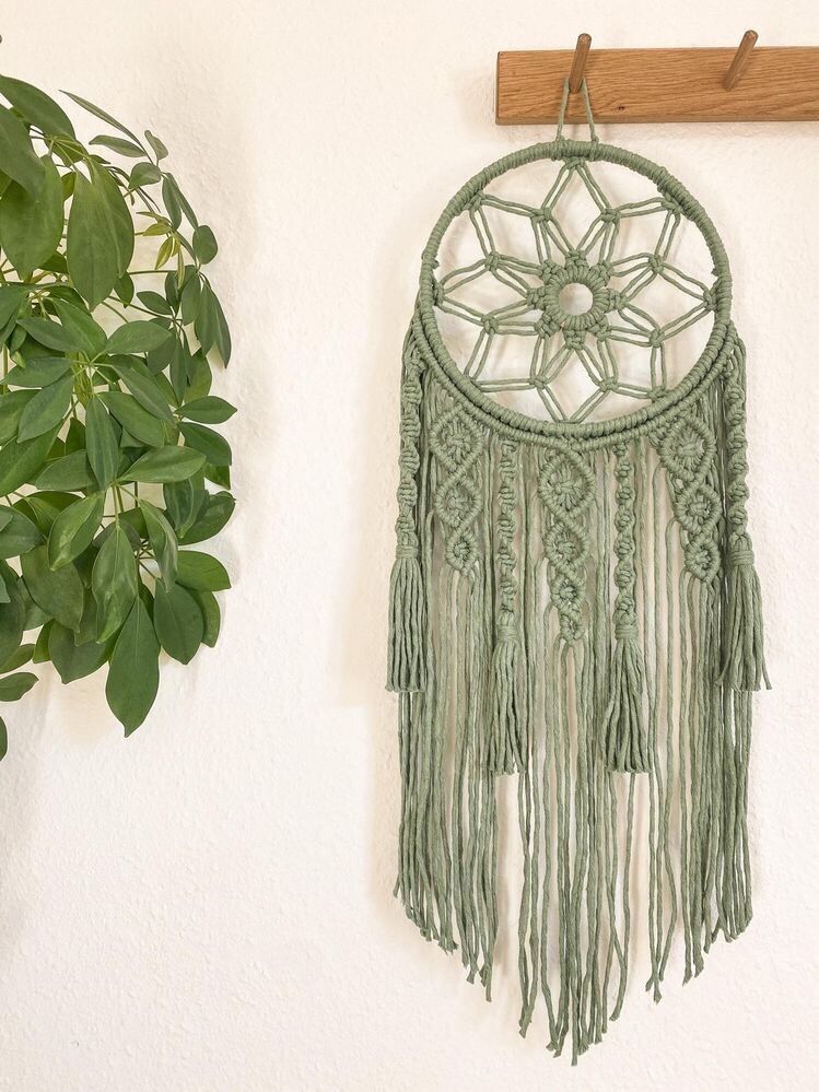 Dreamcatcher macrame treo tường trang trí mã 0012