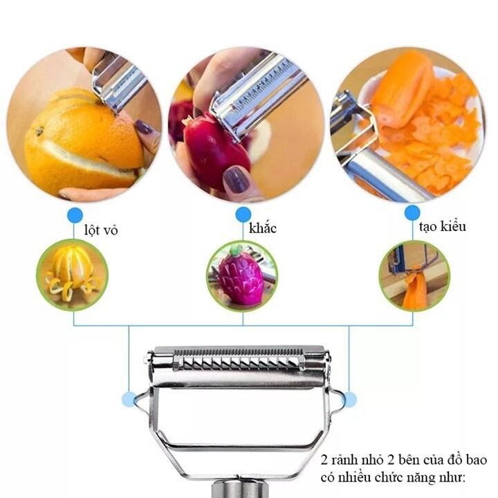 DỤNG CỤ GỌT VỎ, BÀO SỢI ... ĐA NĂNG - INOX