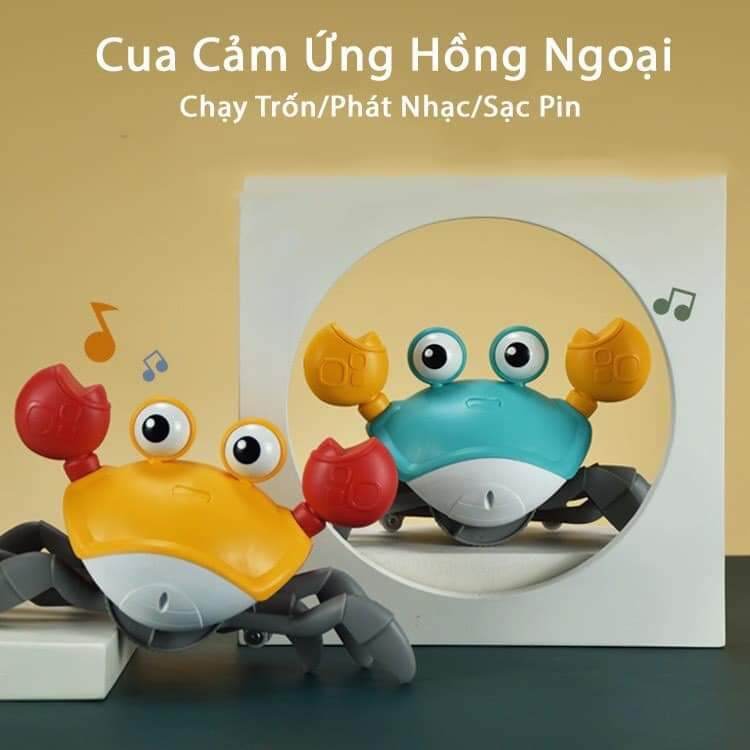 Đồ chơi cua cảm ứng thông minh có đèn và nhạc