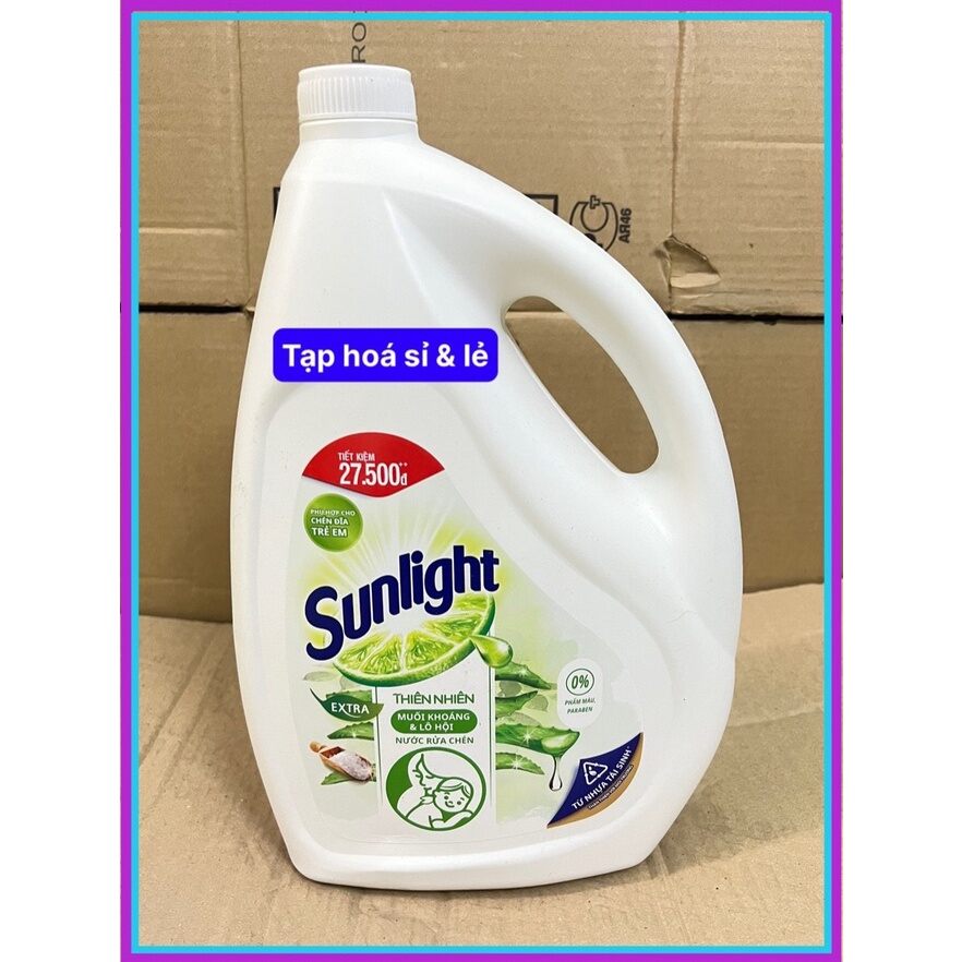 Can Nước Rửa Chén Sunlight Thiên Nhiên 3,6kg