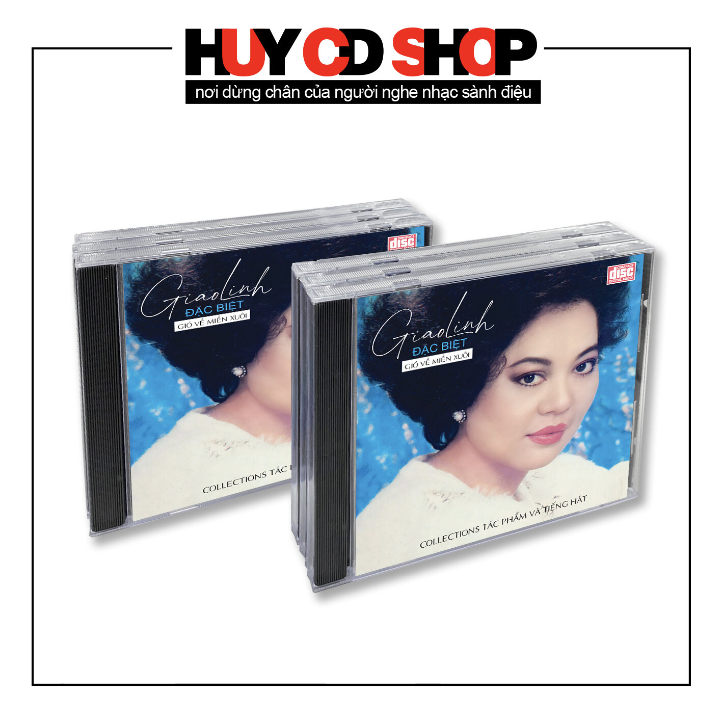 Đĩa CD Giao Linh - Gió về miền xuôi - Nhạc vàng trữ tình Bolero - Đĩa lòng Trắng