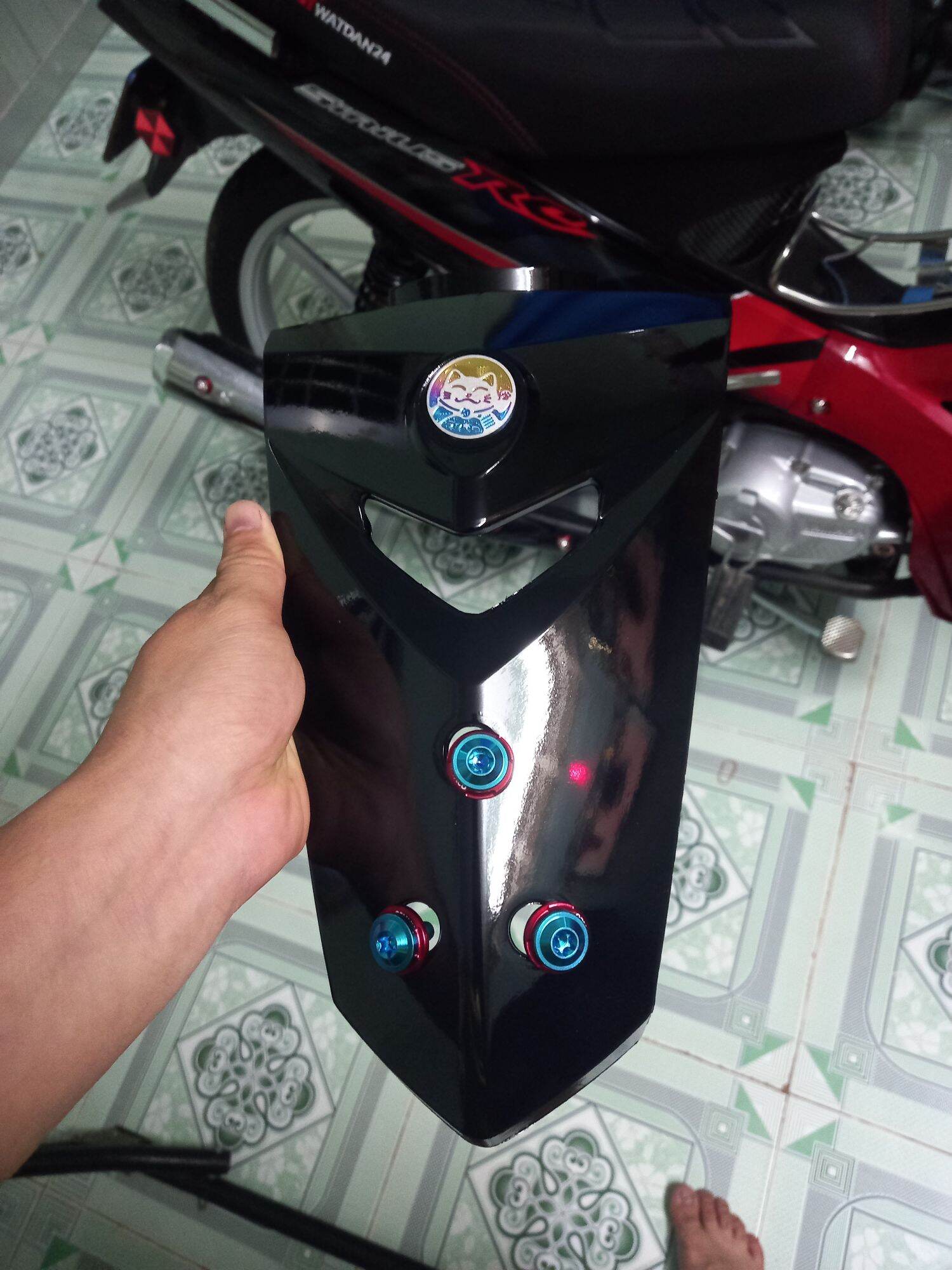 Combo mặt nạ 3 lổ kèm ốc logo mèo cho sirius