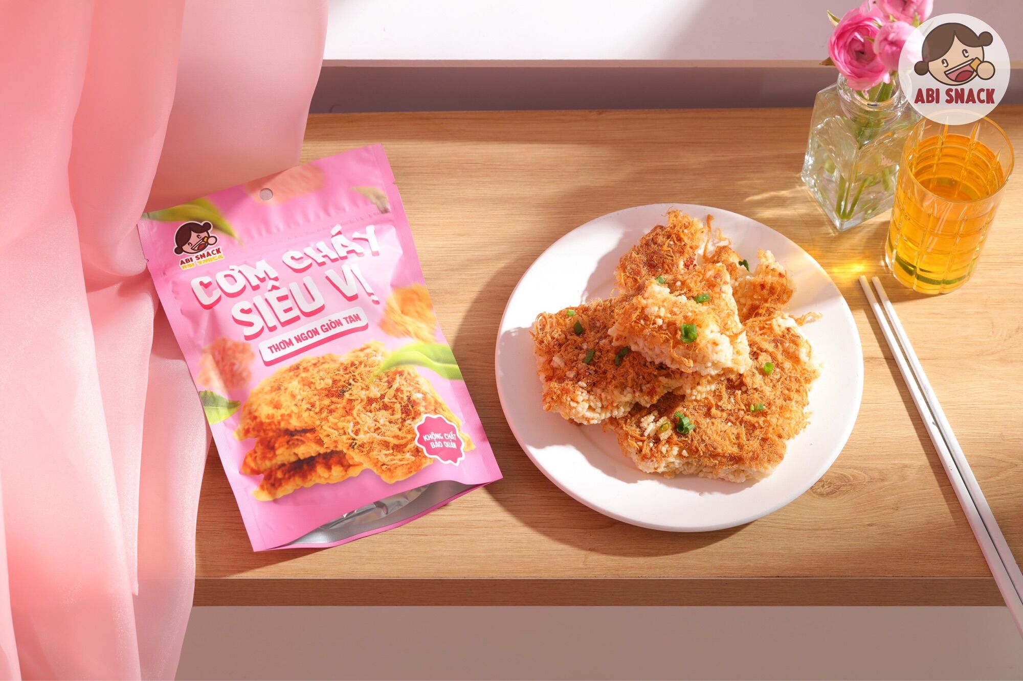 CƠM CHÁY SIÊU VỊ ABI SNACK - CƠM CHÁY NƯỚC MẮM GIÒN TAN