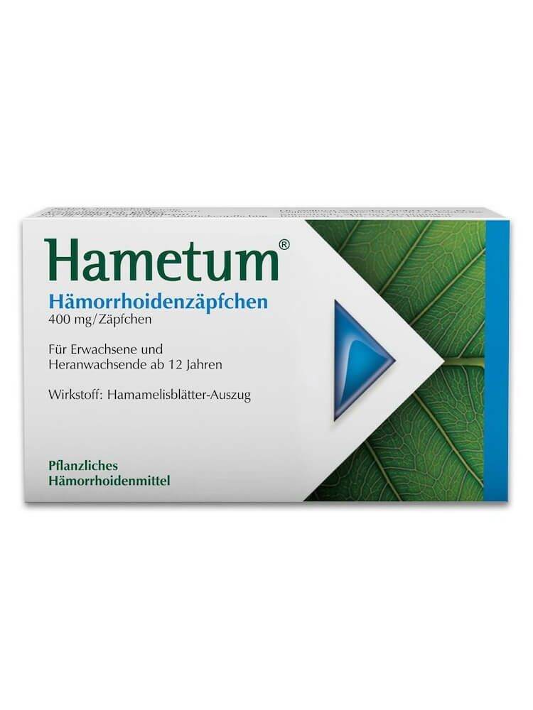 Viên đặt Trĩ Hametum Hamorrhoidensalbe 10 viên của Đức
