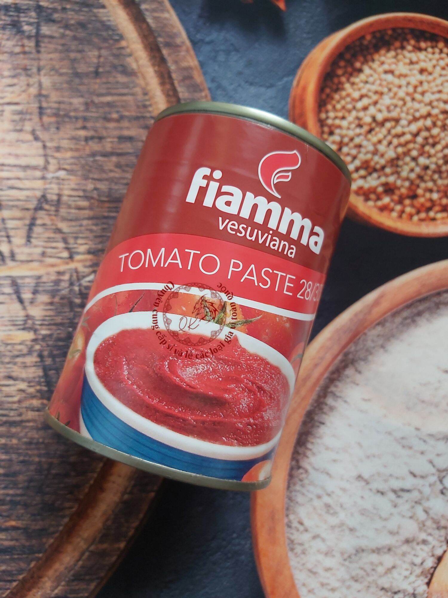 Tomato paste - cà chua xay nhuyễn Fiamma 400gr