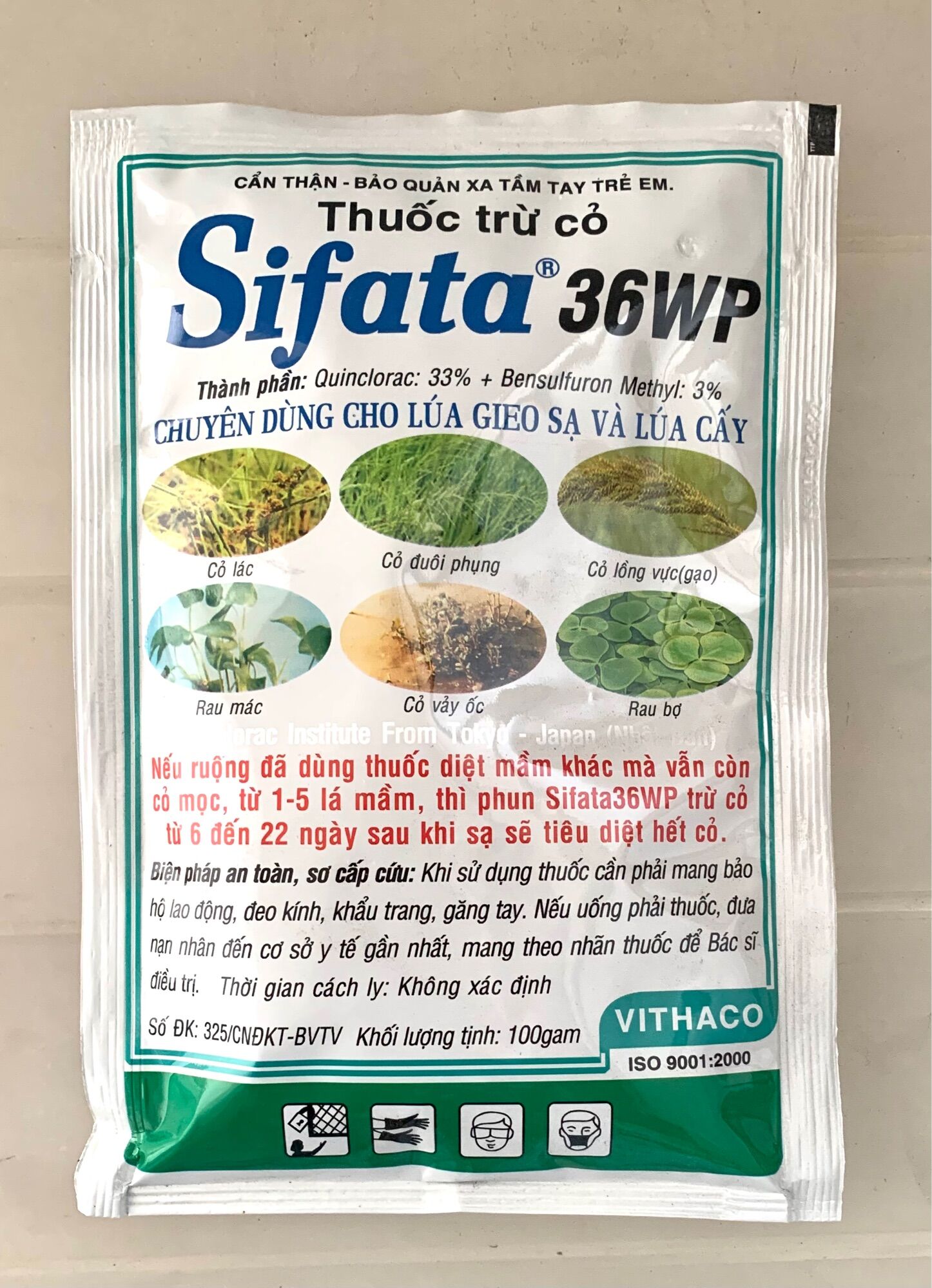 THUỐC TRỪ CỎ SIFATA 30WP GÓI 100g - CHUYÊN DÙNG CHO LÚA GIEO SẠ VÀ LÚA CẤY