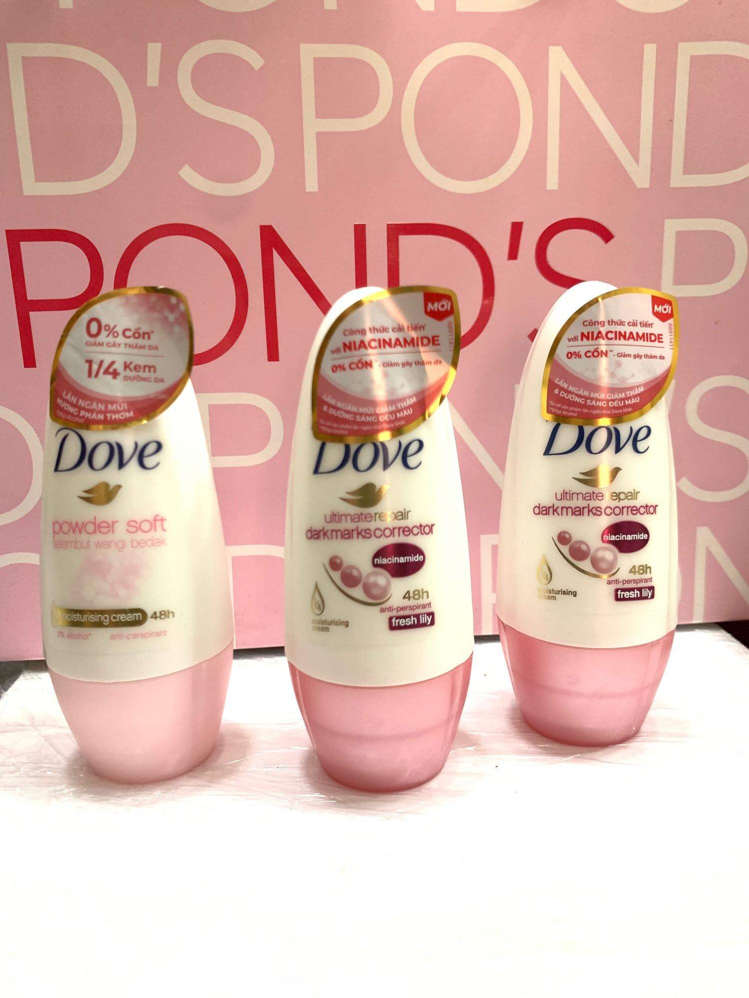 Lăn khử mùi Dove Dưỡng da Sáng mịn dành cho nữ 40ml