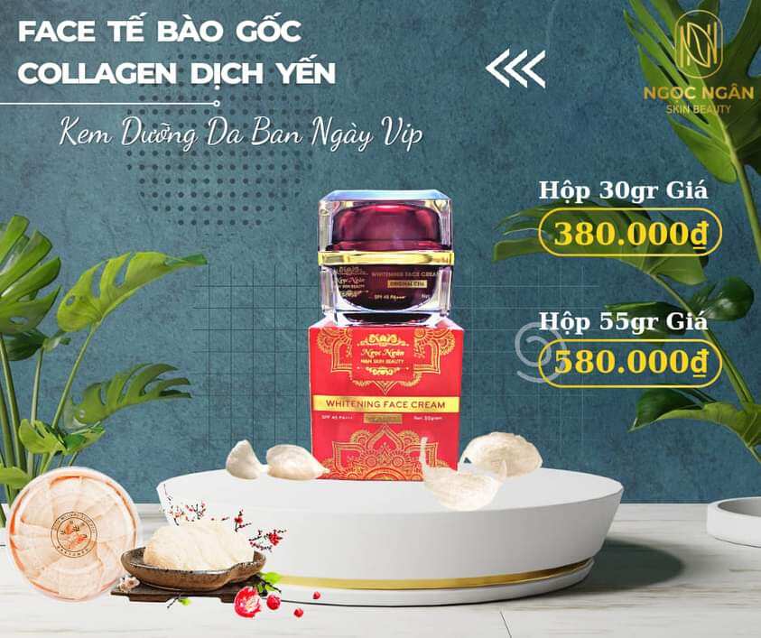 Face ream tế bào gốc collagen dịch yến cao cấp